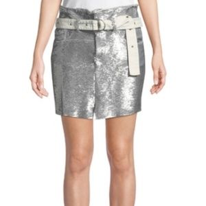 IRO Natou Belted Sequin Skirt